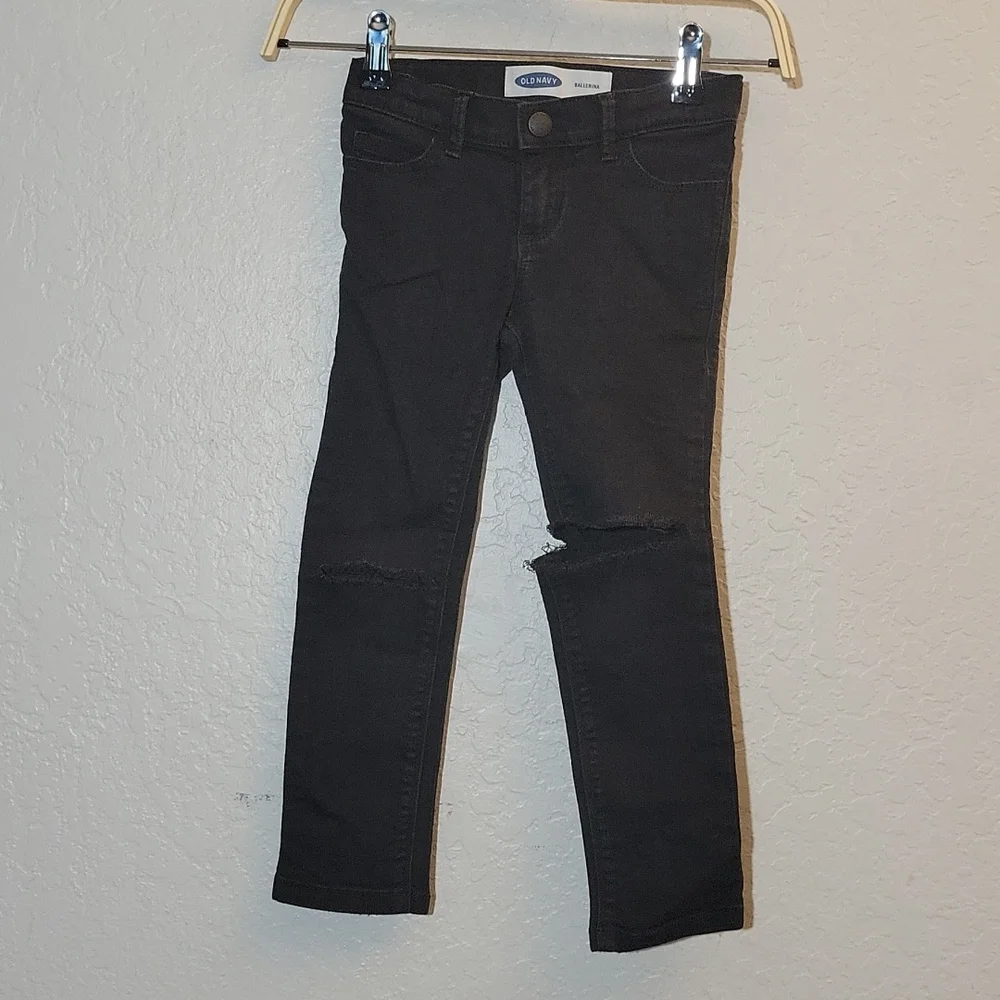 OLD NAVY Ballerina Distressed Ripped Torn Jeans 5
